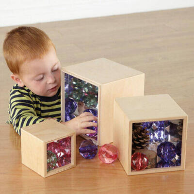 Caixas de Madeira com Espelhos