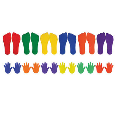 Conjunto de 6 pares de protetores antiderrapantes para mãos e pés