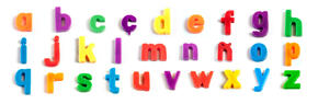 Magnetic Lowercase Letters - 154 Parts