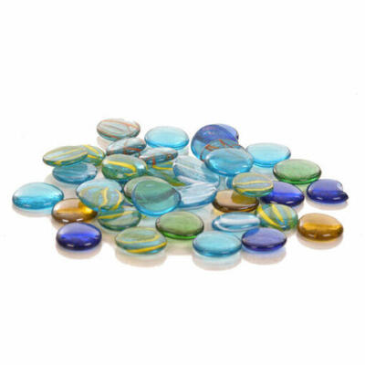 Pedras sensoriais de vidro