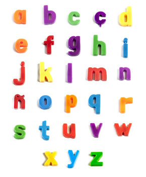 Las Letras Minúsculas Magnéticos - 76 Piezas