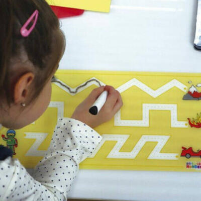 Siga a linha (conjunto de 6 cartas)