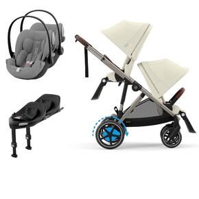 Pack e-Gazelle S + Segundo Assento Gazelle S + Cloud G i-Size(x2) + Base G (x2)