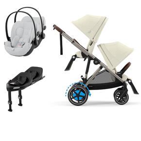 Pack e-Gazelle S + Segundo Assento Gazelle S + Cloud G i-Size(x2) + Base G (x2)