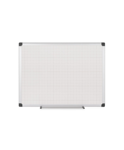 Quadro branco com moldura de alumínio com grade Maya