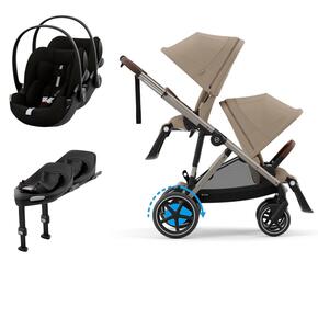 Pack e-Gazelle S + Segundo Assento Gazelle S + Cloud G i-Size(x2) + Base G (x2)
