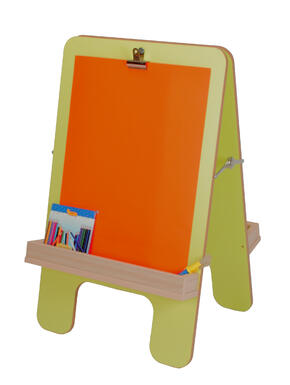 La Pintura De Caballete Doble - 2 Niños