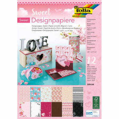 Papel Decoração Amor A4 – 12 Folhas