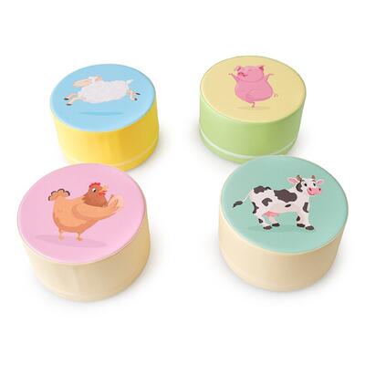 Conjunto Banquinhos Animais da Fazenda