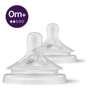 Philips Avent 2 Tetinas T2 Flx Lento 0M+ – Natural Response