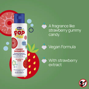 Shampoo e Condicionador 2 em 1 Morango 