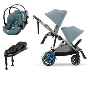 Pack e-Gazelle S + Segundo Assento Gazelle S + Cloud G i-Size(x2) + Base G (x2)
