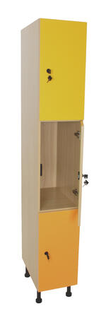 Locker En La Columna - 3 Puertas