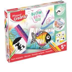 Canetas Dandelion Blow Pen String Art com Spray e Modelos para Colorir Maped