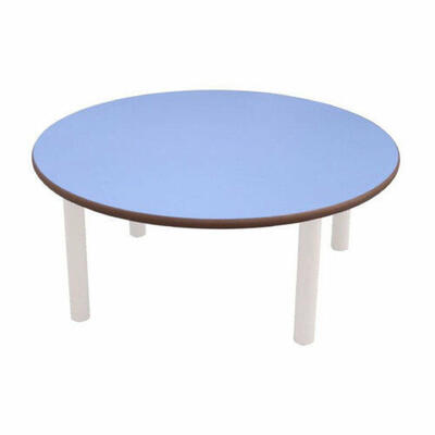 Mesa infantil redonda de metal