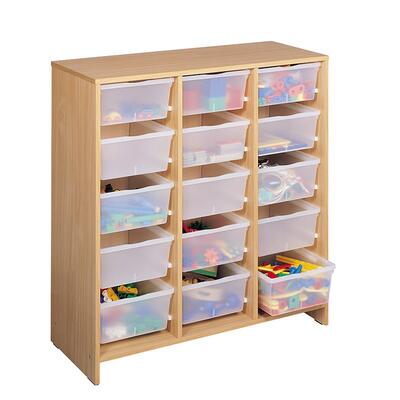 Gaveteiro - 15 Caixas Transparentes