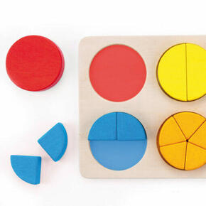 Puzzle para aprender frações