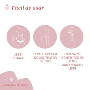 Bomba tira leite dupla portátil 