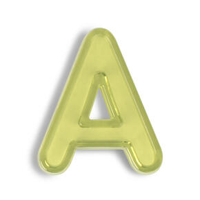 Letras Maiúsculas Translúcidas - 76 Peças