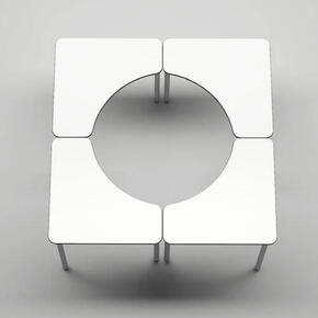 Mesa escolar de altura ajustável com seta