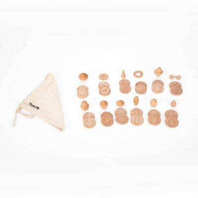 Tocuh e combine tesouros de madeira