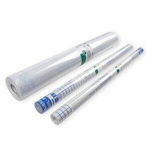 Rolo plástico adesivo Liderpapel 0,50×1,50 50 mc - encarte removível.