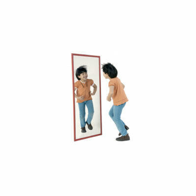 Estrutura metálica de espelho infantil inquebrável