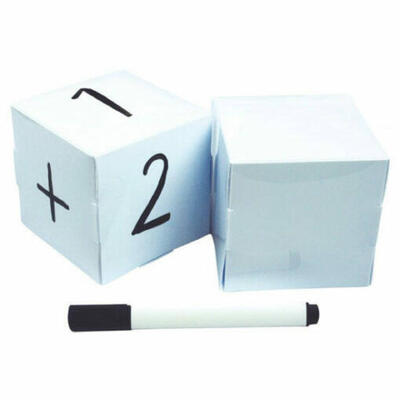 Dados em branco + marcador