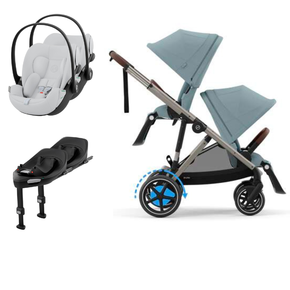 Pack e-Gazelle S + Segundo Assento Gazelle S + Cloud G i-Size(x2) + Base G (x2)