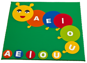 Caterpillars Carpet With Letters