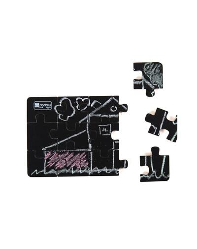 4 puzzles - Diorama de quadro negro