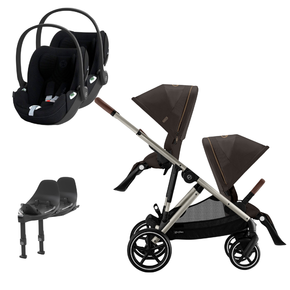 Pack Gazelle S + Assento Extra Gazelle S + Cloud T i-Size (x2) + Base T (x2) 