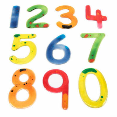 Números de gel de 0 a 9