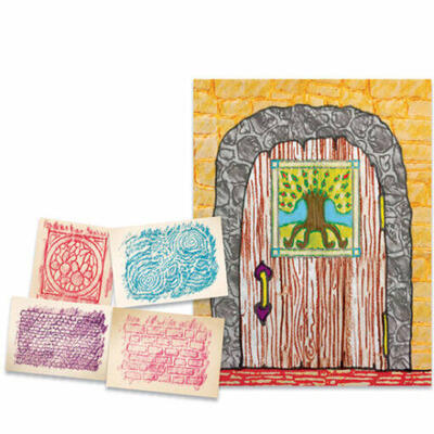 Folhas de decalque para cera com texturas