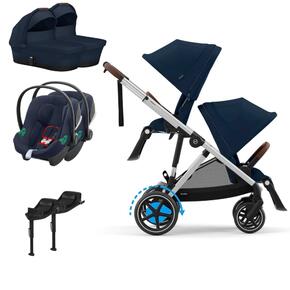 Pack e-Gazelle + Segundo Assento Gazelle S + Aton B2(x2) + Base One(x2) +Alcofa(x2)