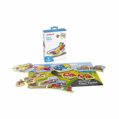 Flexi Forms: conjunto de 6 quebra-cabeças de veículos