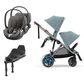 Pack e-Gazelle S + Segundo Assento Gazelle S + Cloud T i-Size(x2) + Base T(x2)