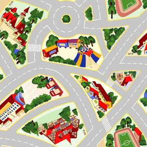 Las Carreteras De La Alfombra / Suelo Gris