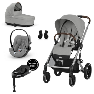 Pack Novo Balios S Lux + Cloud G i-Size + Alcofa S Lux + Adaptadores = Oferta Base G