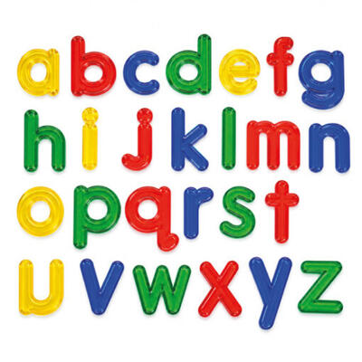 Letras Minúsculas Translúcidas – 26 Peças