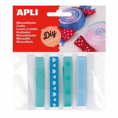 Fitas de tecido azul