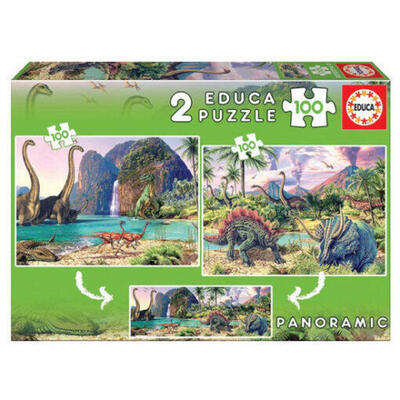 Puzzle 2×100 Dino Mundo