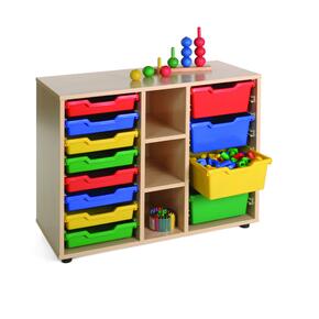 Bajo Móvil Con Estantes Y Cajones