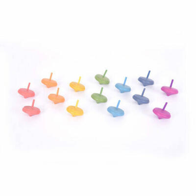 Piões de madeira arco-íris – 14 peças