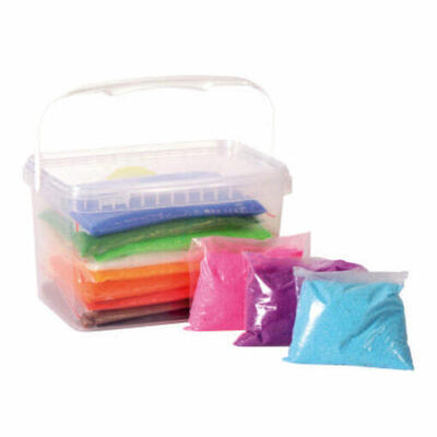 Conjunto de areia colorida