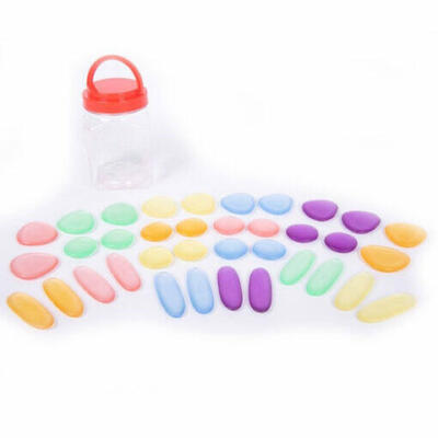 Pedras arco-íris translúcidas