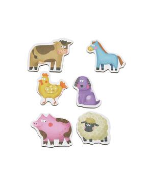 Puzzle de animais 6 numa caixa