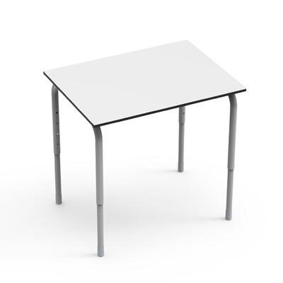Mesa DESK21 U retangular individual fixa