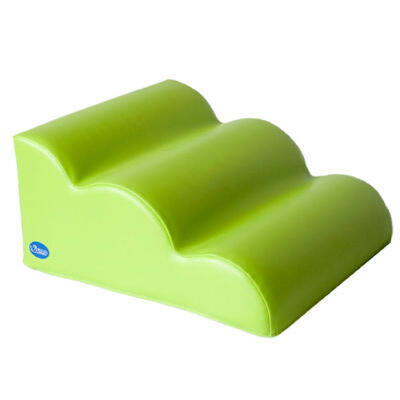 Escada de toque em couro ondulado 65x60x30 cm