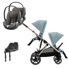 Pack Gazelle S + Assento Extra Gazelle S + Cloud T i-Size (x2) + Base T (x2) 